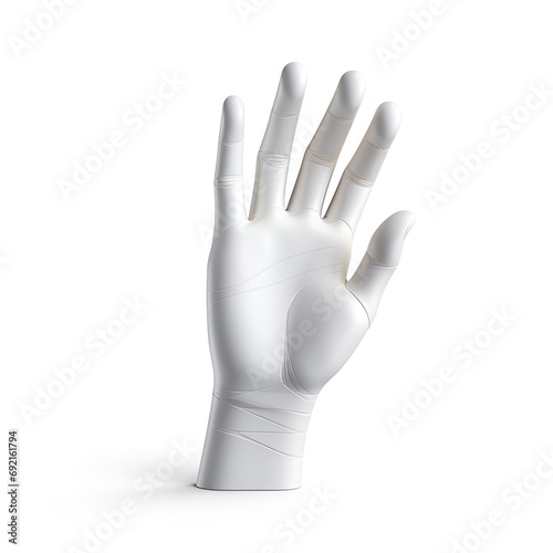 3D Hand Icon on White Background © Mauro