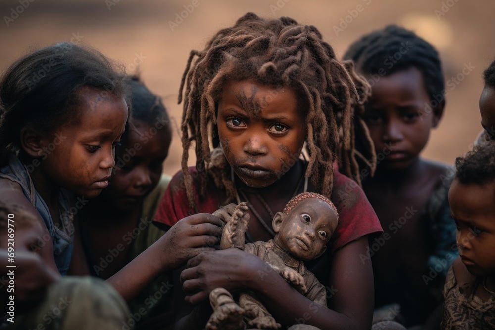Silenced voices, against female genital mutilation. AI image Silenced voices, against female genital mutilation. AI image