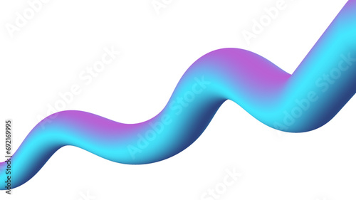 Abstract trendy 3d wavy fluid background wallpaper. Colorful gradient color 3d fluid liquid wallpaper background. Abstract 3d landing page template. Website concept, flyer, brochure, banner background