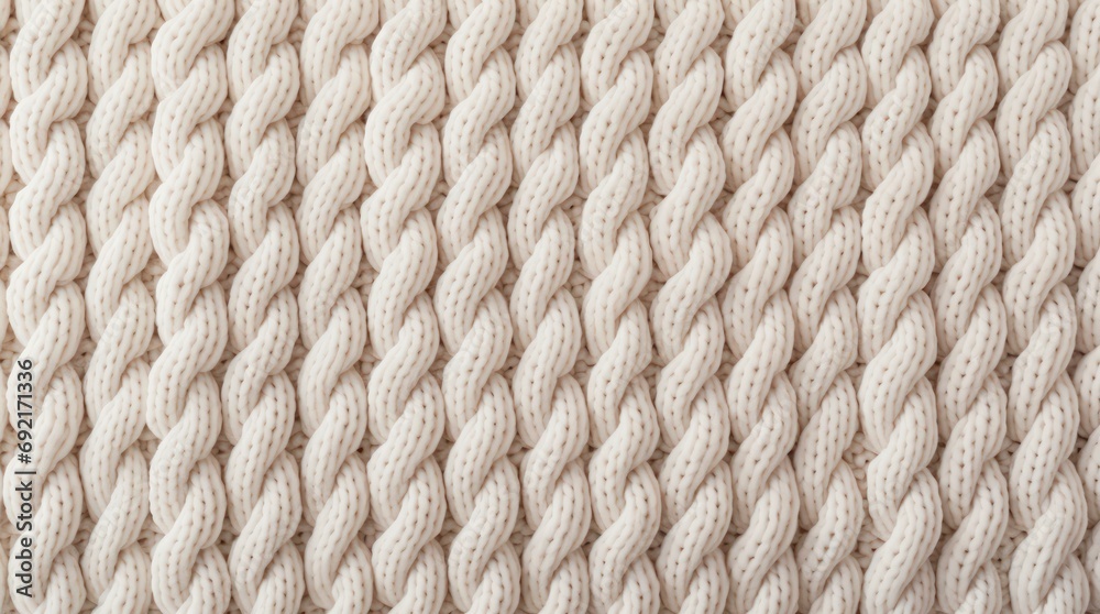 White woolen knitted fabric texture. White woolen knitted fabric texture.