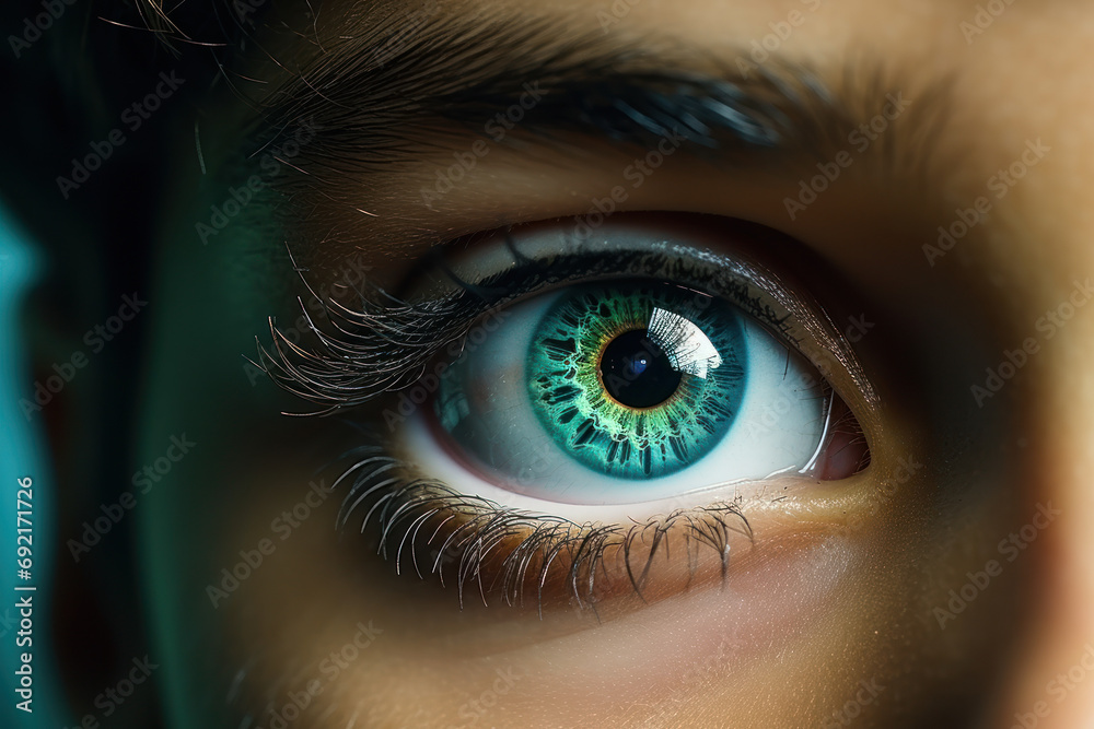 Φωτογραφία The youngster's eyes widen in awe, capturing the fascination of discovering something new