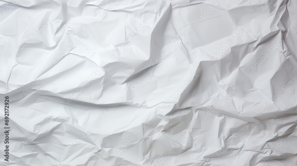 Crumpled white paper background. Crumpled white paper background.