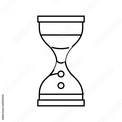 liquid timer fidget toy line icon vector. liquid timer fidget toy sign. isolated contour symbol black illustration