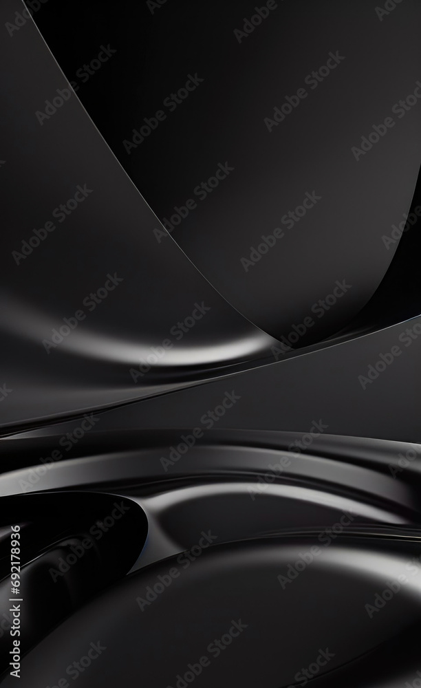 Abstract 3d wavy background with perspective effect. Ai generated art. Abstract 3d wavy background with perspective effect. Ai generated art.