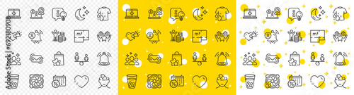 Outline Equity, Wash t-shirt and Heart line icons pack for web with Love message, Refresh mail, Floor plan line icon. User notification, Lamp, Ice tea pictogram icon. Moon, Squad. Vector