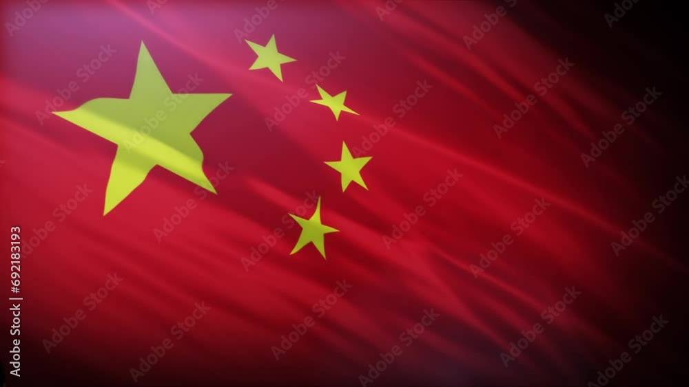 Waving flag of China, China, state flag, asia Waving flag of China, China, state flag, asia