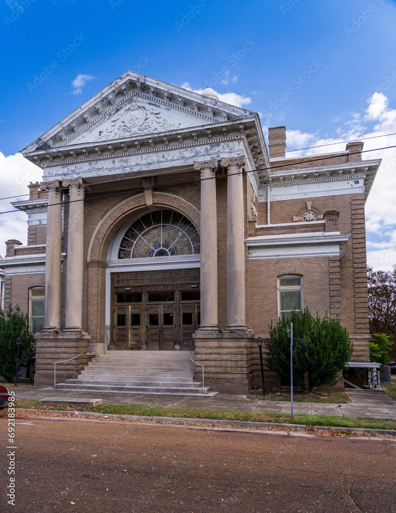 Exterior of Temple B Nai Israel synagogue in Mississippi city of Natchez Exterior of Temple B Nai Israel synagogue in Mississippi city of Natchez