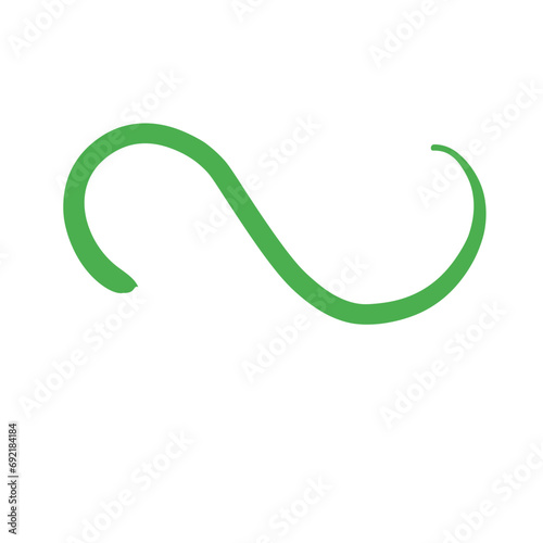 Green Swirls Swoosh Vector