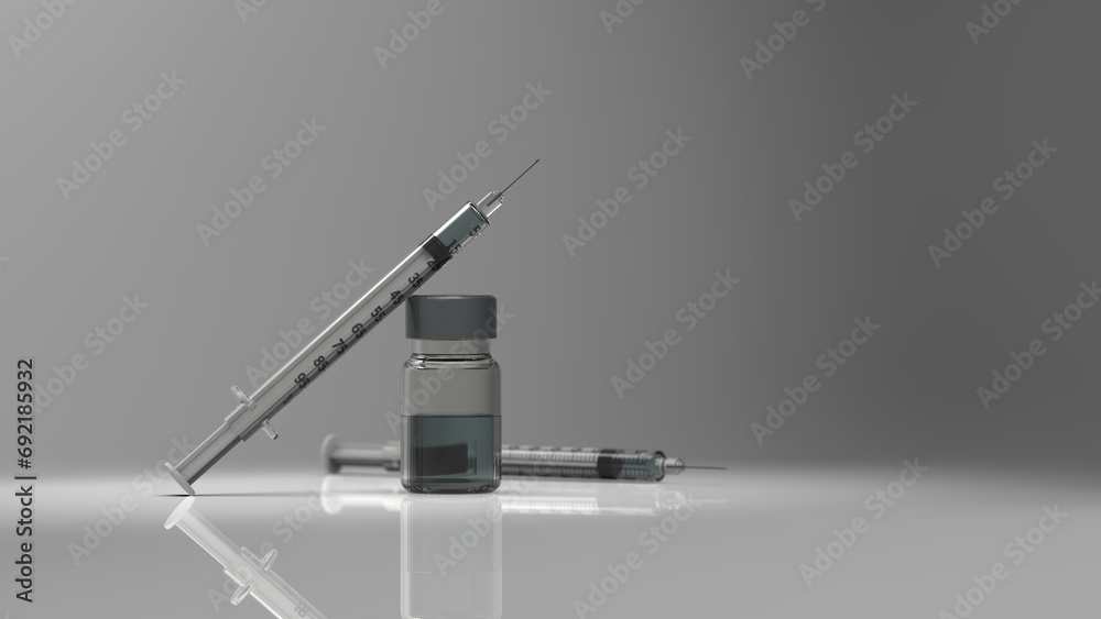 Fototapeta premium Syringe Injection Medical Healthcare Vaccination Immunization