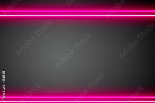 Pink neon lines on black