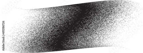Sprayed black wavy line .Graffiti art design . Noise dispersion logo . Spray effect .Grunge curved line . Grainy, gritty textured line . Distressed element .vector 