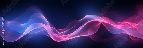 abstract futuristic glowing neon waves background