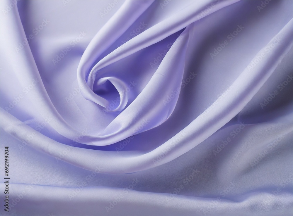 Obraz premium Beautiful silk flowing swirl of pastel gentle calming lilac and light purple cloth background. Mock up template for product presentation.