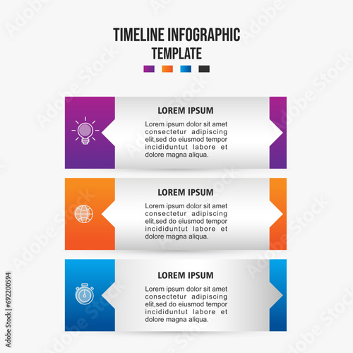 Infographics design template, Business concept with 3 steps or options