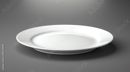Plate isolated white background,generative ai
