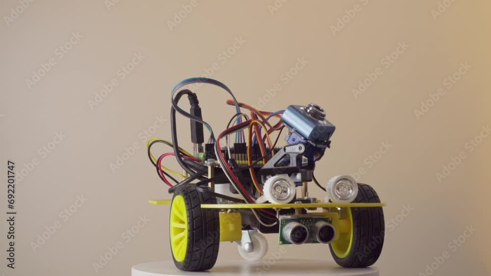 Programmable DIY Robotic two-wheeled vehicle with camera and obstacle ...
