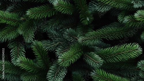 fluffy branches of a fir-tree  presenting a Christmas wallpaper or postcard concept in a minimalist modern style that exudes simplicity and holiday warmth. SEAMLESS PATTERN. SEAMLESS WALLPAPER.