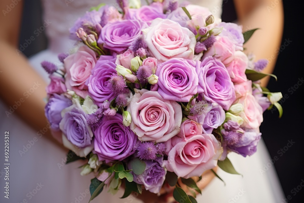 Beautiful fresh bouquet of flowers in the hands of the bride close-up Beautiful fresh bouquet of flowers in the hands of the bride close-up