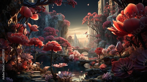 Nature's Canvas Alive: 3D Art and Animation Inspired by Earth's Majesty