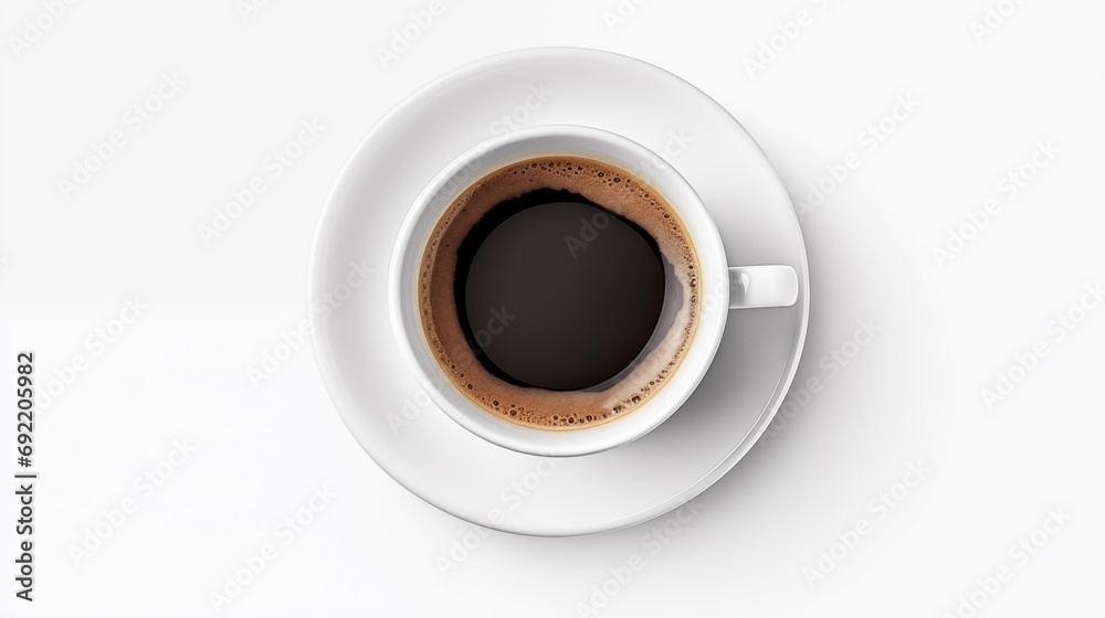A Cup of Coffee Sitting on Top of a Saucer A Cup of Coffee Sitting on Top of a Saucer