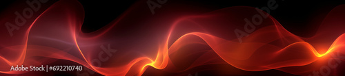 Abstract banner background with energy orange smoke and copy space for text.
