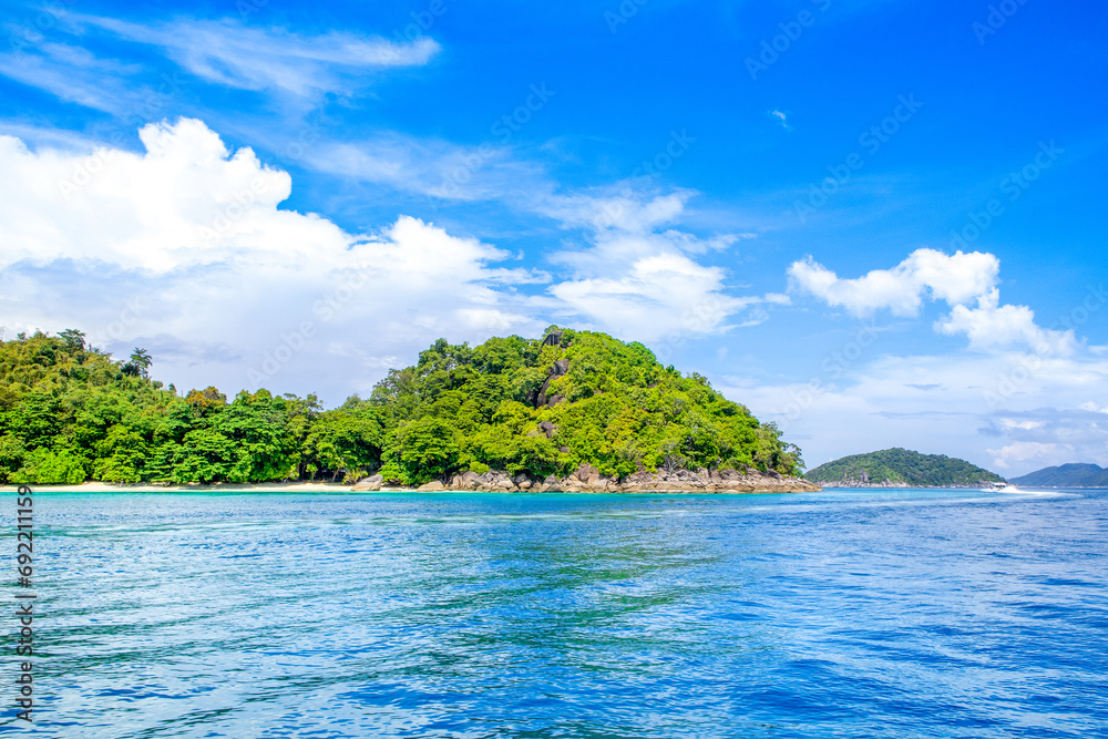 Beautiful panoramic tropical landscape of the Similan Islands, Thailand Beautiful panoramic tropical landscape of the Similan Islands, Thailand