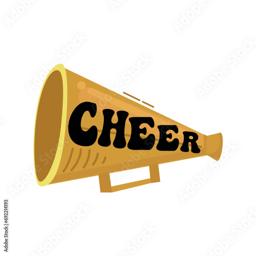 Cheer megaphone icon clipart avatar logotype isolated vector illustration