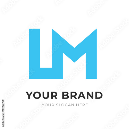 Set of Letter LM, ML, L, M Logo Design Collection, Initial Monogram Logo, Modern Alphabet Letter LM, ML, L, M Unique Logo Vector Template Illustration for Business Branding.