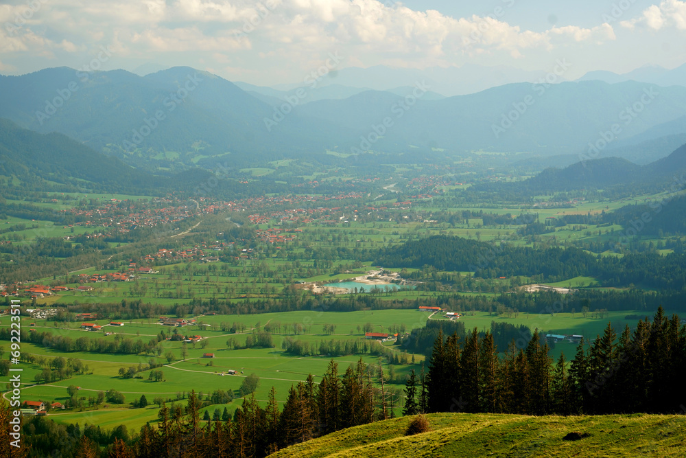 Blick vom Blomberg Bayern