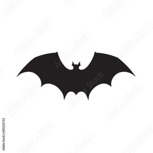 Bat in cartoon, doodle style. Isolated 2d vector illustration in logo, icon, sketch style, Eps 10, black and white. AI Generative