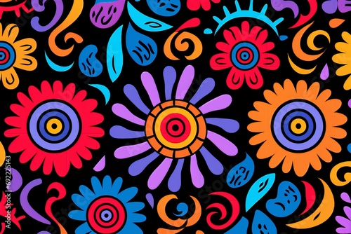 seamless pattern with flowers