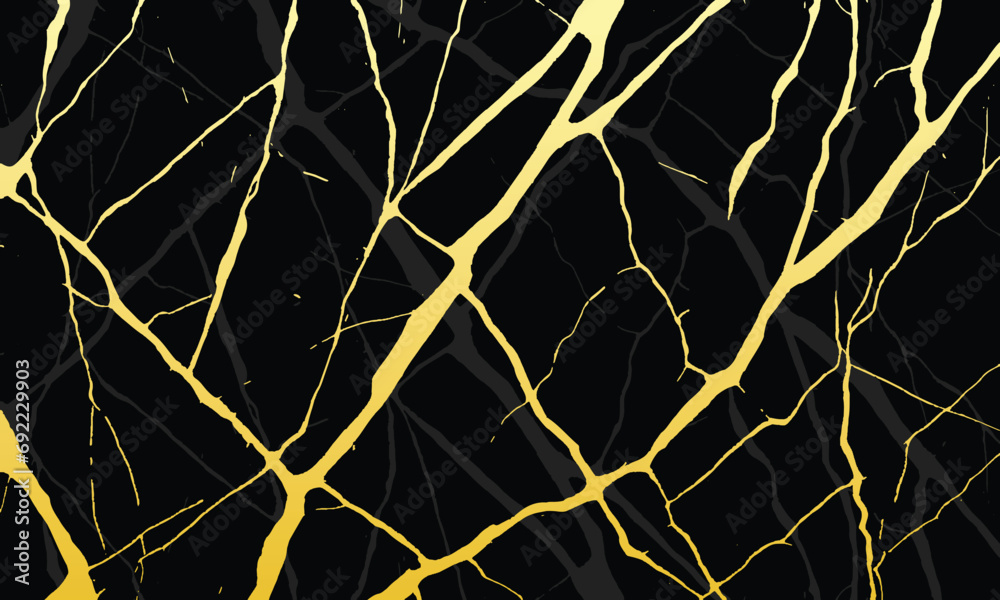 Luxury Black and Gold Marble texture background vector. Panoramic Marbling texture design for Banner, invitation, wallpaper, headers, website, print ads, packaging design template Luxury Black and Gold Marble texture background vector. Panoramic Marbling texture design for Banner, invitation, wallpaper, headers, website, print ads, packaging design template
