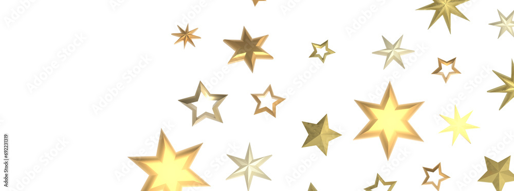 Drifting Christmas Stardust: Captivating 3D Illustration of Descending Stardust Particles for the Holidays