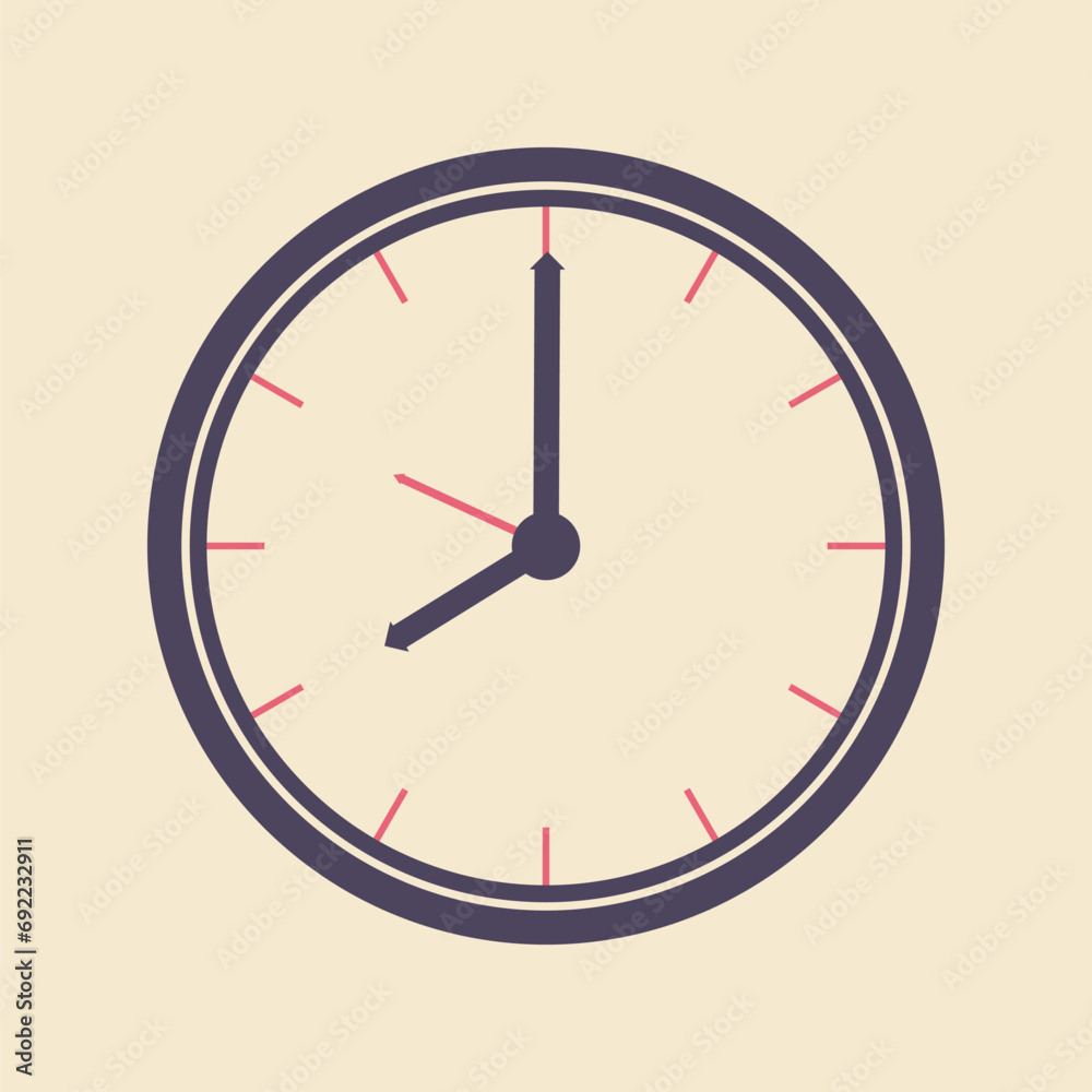Vector of simple clock good for icon symbol Vector of simple clock good for icon symbol