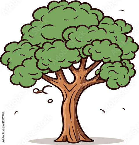 Sylvan Symphony An Enthralling Symphony of Vector Tree Artistry, Harmonizing Color, Form, and Imagination in Every Stroke
