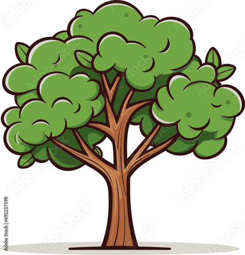 Sylvan Soliloquy Artistic Tree Vector BalladsArtisanal Canopies Hand-Drawn Tree Vector Compilation