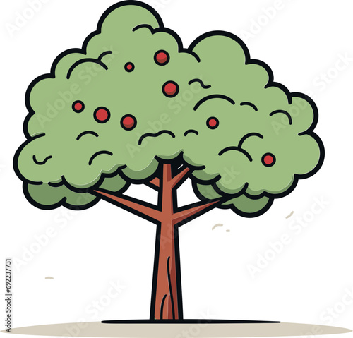 Rustic Reverie Hand-Rendered Tree Vector ReverieEnchanted Forests Illustrated Tree Vector Chronicles