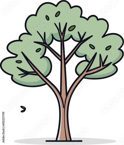 Botanical Ballad Illustrated Tree Vector StoriesRustic Reverie Hand-Rendered Tree Vector Reverie