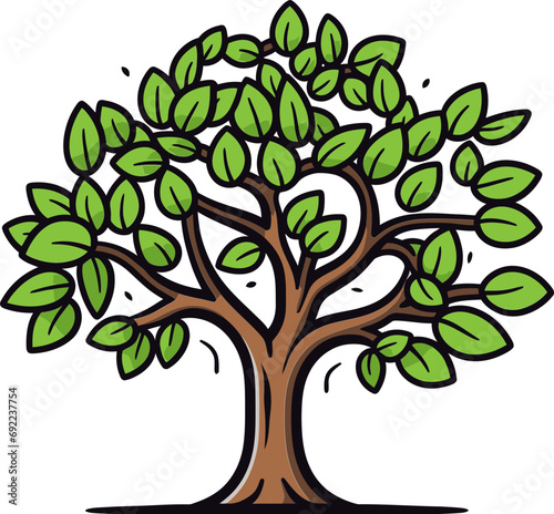 Artisanal Canopies Hand-Drawn Tree Vector CompilationFoliage Frescoes Hand-Rendered Tree Vector Gallery