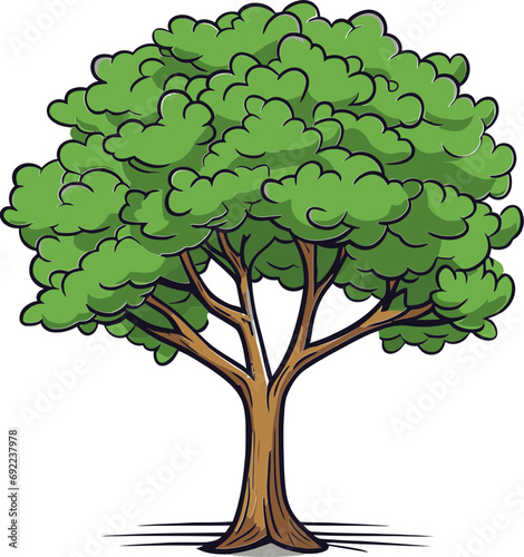 Arboreal Anthems Hand-Rendered Tree Vector MelodiesBotanical Odyssey Hand-Drawn Tree Vector Expedition