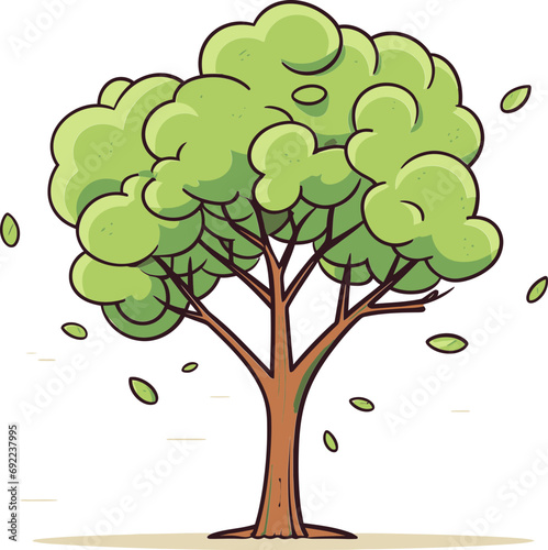 Enchanted Essence Illustrated Tree Vector EssenceArboreal Anthems Hand-Rendered Tree Vector Melodies