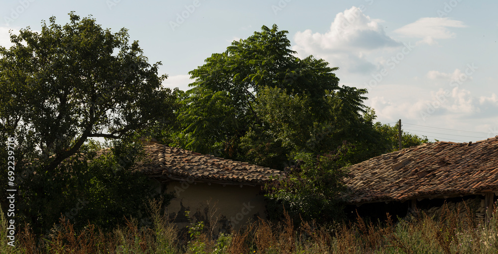 Abandoned houses in the villages of Bulgaria. Dying settlements in south-eastern Europe. Abandoned houses in the villages of Bulgaria. Dying settlements in south-eastern Europe.