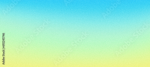 Yellow blue green color gradient grainy background pastel smooth noise texture effect, large banner backdrop design