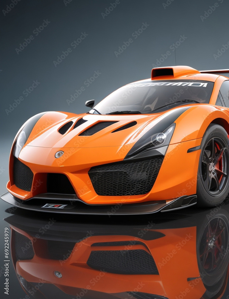 Naklejka premium The coolest new supercar.