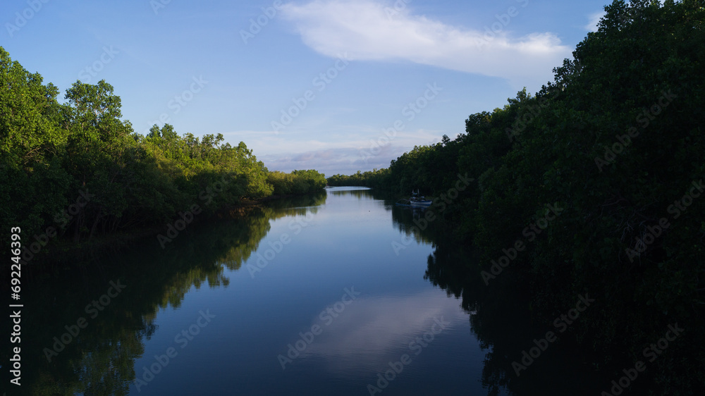 Bakhawan in Kalibo, Aklan, Philippines. It is a mangrove park.