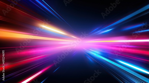 Fast dynamic Background.Abstract city street light effect. lighting speed effect background 
