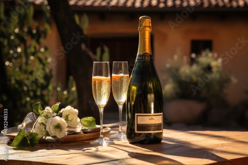 Catalan Delights: Exploring Spain's Culinary Heritage with Cava, Wine Tasting, and Outdoor Dining Experience Amidst the Vibrant Atmosphere of Catalonia. © Mr. Bolota