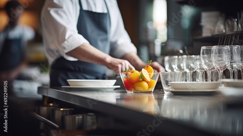 Citrus Infusion: Master Chef Elevates Fresh Orange Juice Preparation with Culinary Mastery.  © Mr. Bolota