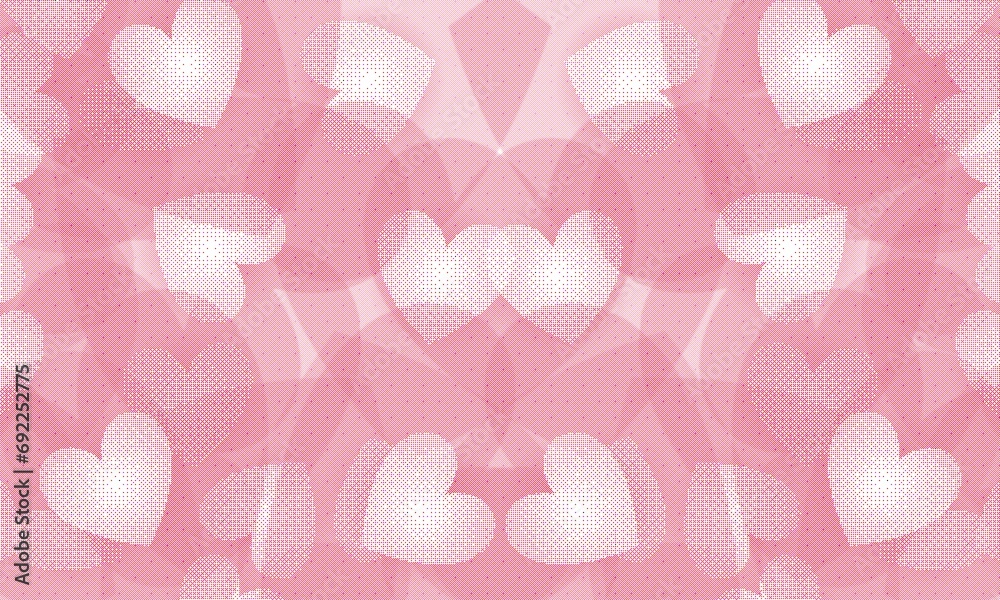 Abstract background with heart pattern backdrop wallpaper 