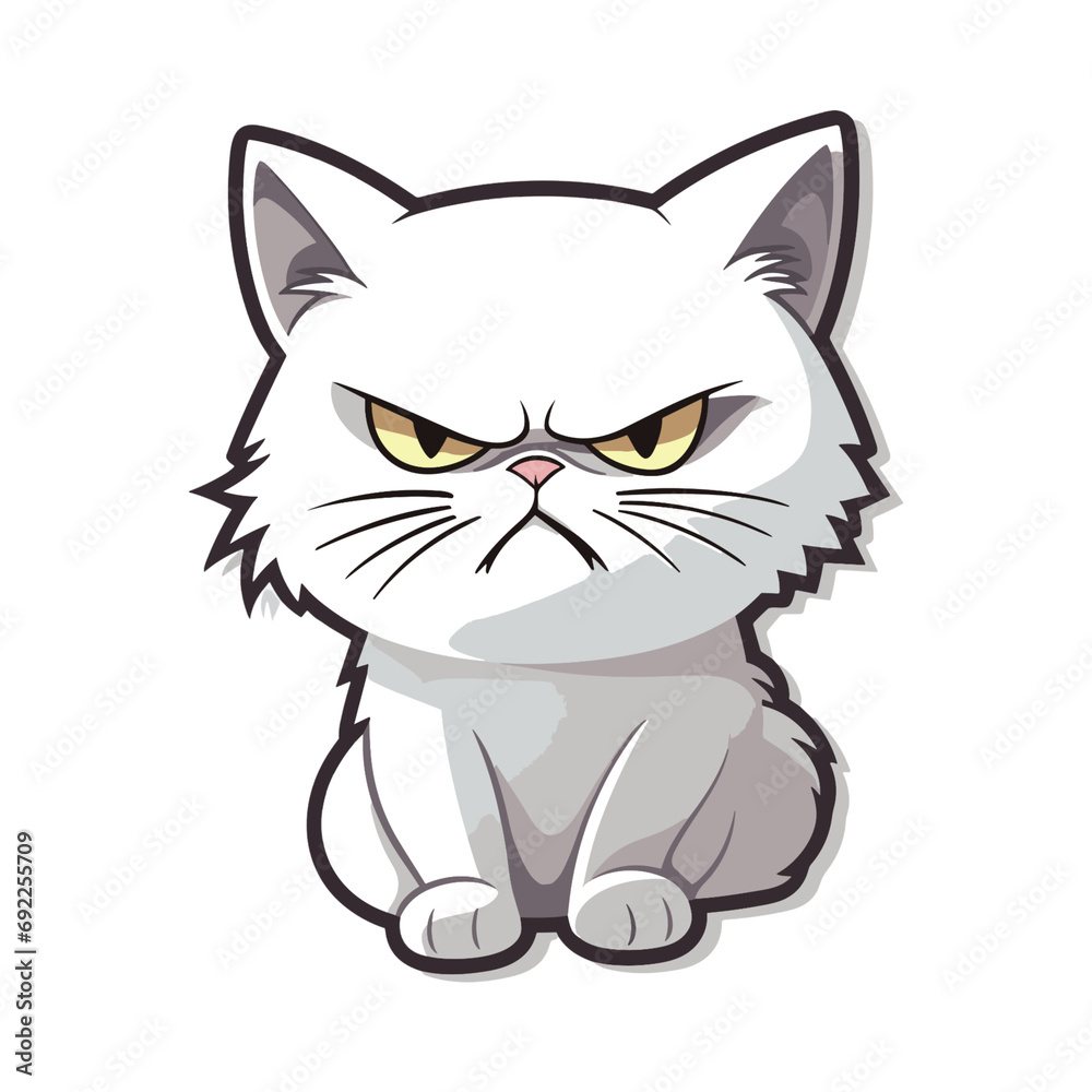 cat angry cartoon sticker, transparent background
cat angry cartoon sticker, transparent background